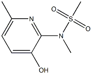 N-(3-hydroxy-6-methylpyridin-2-yl)-N-methylmethanesulfonamide Struktur