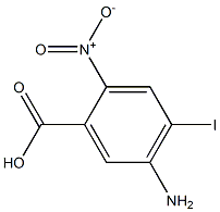 5-Amino-4-iodo-2-nitro-benzoic acid Struktur