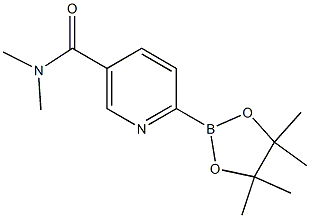 N,N-dimethyl-6-(4,4,5,5-tetramethyl-1,3,2-dioxaborolan-2-yl)nicotinamide Struktur