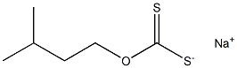 Sodium isoamylxanthate Structure