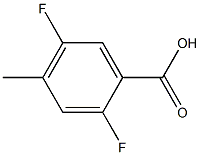 2,5-Difluoro-4-methylbenzoic acid Struktur