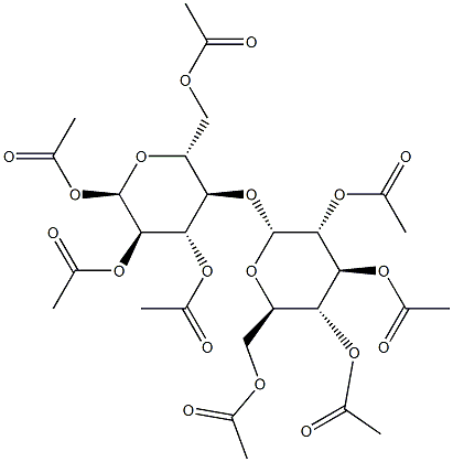 Maltose octaacetate Struktur