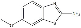 6-methoxy-2-aminobenzothiazole Struktur