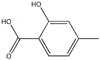 4-methyl-2-hydroxybenzoic acid Struktur