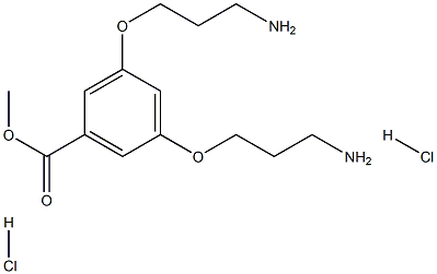 Methyl 3,5-bis(3-aminopropoxy)benzoate dihydrochloride Struktur