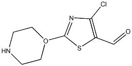 4-CHLORO-2-MORPHOLIN-1YL-THIAZOLE-5-CARBALDEHYDE Struktur