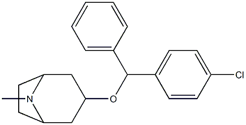 4'-chloro-3-(diphenylmethoxy)tropane Struktur