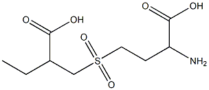 2-amino(4-(2-carboxybutyl)sulfonyl)butanoic acid Struktur