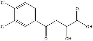 2-hydroxy-4-(3,4-dichlorophenyl)-4-oxobutanoic acid Struktur