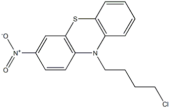 10-(4-chlorobutyl)-3-nitrophenothiazine Struktur