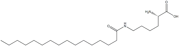 N(epsilon)-palmitoyllysine Struktur