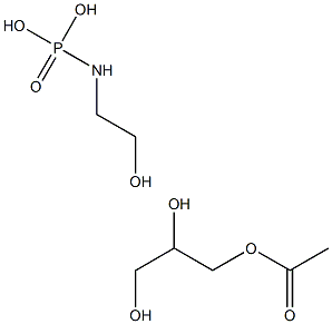 acetyl glyceryl ether phosphorylethanolamine Struktur