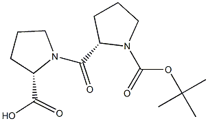 tert-butyloxycarbonyl-prolyl-proline Struktur