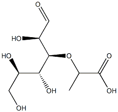 3-O-(1-carboxyethyl)glucose Struktur