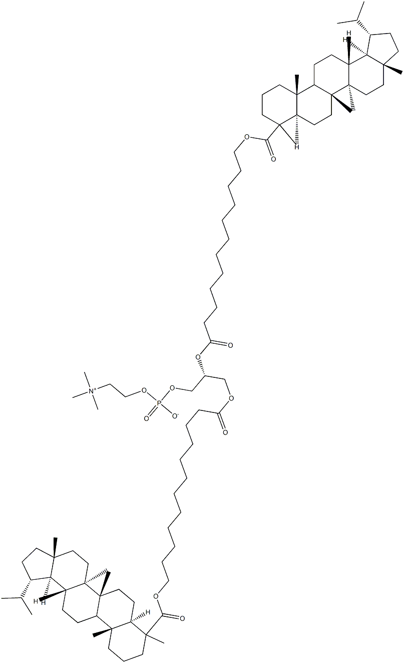 1,2-bis(12-(lipoyloxy)dodecanoyl)--sn-glycero-3-phosphocholine Struktur