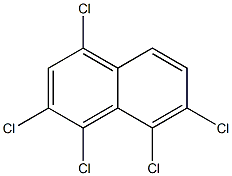 1,2,4,7,8-PENTACHLORONAPHTHALENE Struktur