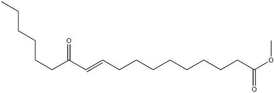 TRANS-10-OCTADECENOICACID,12-OXO-,METHYLESTER Struktur