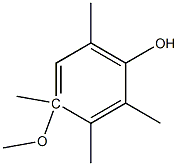 4-METHOXY-2,3,4,6-TETRAMETHYLPHENOL Struktur