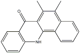 7-OXO-5,6-DIMETHYLBENZ(C)ARCRIDINE Struktur