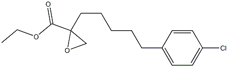 ETHYL2-(5-(4-CHLOROPHENYL)PENTYL)OXIRAN-2-CARBOXYLICACID Struktur