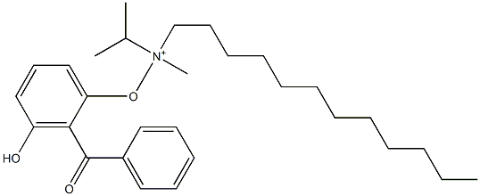 N-DODECYLDIMETHYL(BENZOYL-3-HYDROXYPHENOXY)ETHYLAMMONIUM. Struktur