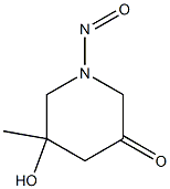 N-NITROSO-5-HYDROXY-5-METHYL-3-PIPERIDONE Struktur