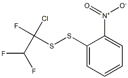 1-CHLORO-1,2,2-TRIFLUOROETHYL-2-NITROPHENYLDISULPHIDE Struktur