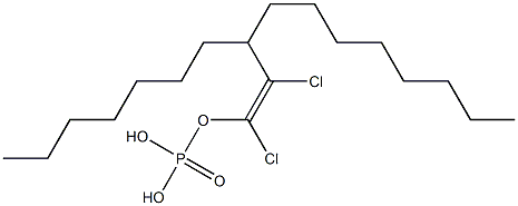 DIOCTYLDICHLOROVINYLPHOSPHATE Struktur