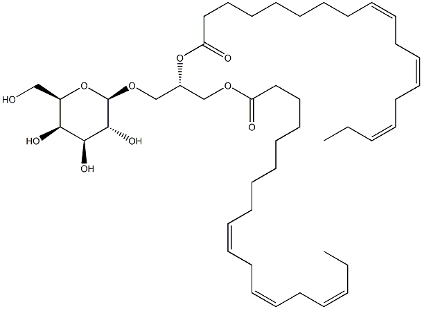 1,2-DI-O-ALPHA-LINOLENOYL-3-O-BETA-GALACTOPYRANOSYL-SN-GLYCEROL Struktur