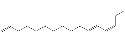 (11E,13Z)-heptadeca-1,11,13-triene Struktur