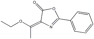 (4E)-4-(1-ETHOXYETHYLIDENE)-2-PHENYL-1,3-OXAZOL-5(4H)-ONE Struktur