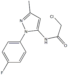 2-CHLORO-N-[1-(4-FLUOROPHENYL)-3-METHYL-1H-PYRAZOL-5-YL]ACETAMIDE Struktur