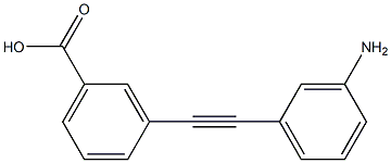 3-[(3-AMINOPHENYL)ETHYNYL]BENZOIC ACID Struktur