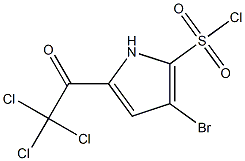 3-BROMO-5-(TRICHLOROACETYL)-1H-PYRROLE-2-SULFONYL CHLORIDE Struktur