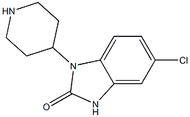 5-CHLORO-1-DIHYDRO-1-(4-PIPERIDINYL)-2H-BENZIMIDAZOLE-2-ONE Struktur