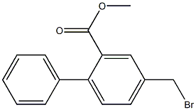 METHY 4-BROMOMETHYLBIPHENYL-2-CARBOXYLATE Struktur