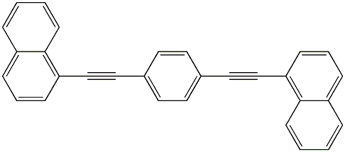 1,4-BIS(2-NAPHTHYLETHYNYL)BENZENE Struktur