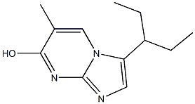 3-(1-ETHYLPROPYL)-6-METHYLIMIDAZO[1,2-A]PYRIMIDIN-7-OL Struktur