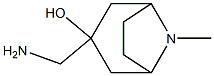 3-(AMINOMETHYL)-8-METHYL-8-AZABICYCLO[3.2.1]OCTAN-3-OL Struktur