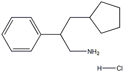 3-CYCLOPENTYL-2-PHENYLPROPAN-1-AMINE HYDROCHLORIDE Struktur