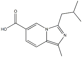 3-ISOBUTYL-1-METHYLIMIDAZO[1,5-A]PYRIDINE-6-CARBOXYLIC ACID Struktur