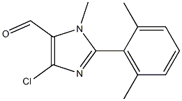 4-CHLORO-2-(2,6-DIMETHYLPHENYL)-1-METHYL-1H-IMIDAZOLE-5-CARBALDEHYDE Struktur