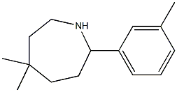 5,5-DIMETHYL-2-(3-METHYLPHENYL)AZEPANE Struktur