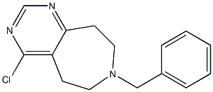 7-BENZYL-4-CHLORO-6,7,8,9-TETRAHYDRO-5H-PYRIMIDO[4,5-D]AZEPINE Struktur