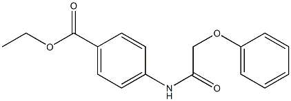 ethyl 4-[(2-phenoxyacetyl)amino]benzoate Struktur