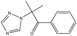 2-methyl-1-phenyl-2-(1H-1,2,4-triazol-1-yl)-1-propanone Struktur