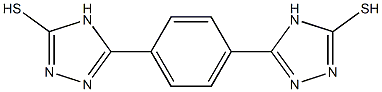 5-[4-(5-mercapto-4H-1,2,4-triazol-3-yl)phenyl]-4H-1,2,4-triazole-3-thiol Struktur