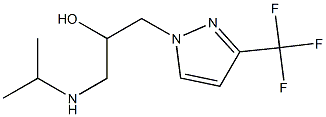 1-(isopropylamino)-3-[3-(trifluoromethyl)-1H-pyrazol-1-yl]propan-2-ol Struktur