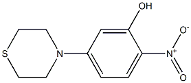 2-nitro-5-(1,4-thiazinan-4-yl)phenol Struktur