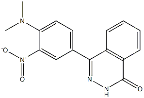 4-[4-(dimethylamino)-3-nitrophenyl]-1,2-dihydrophthalazin-1-one Struktur